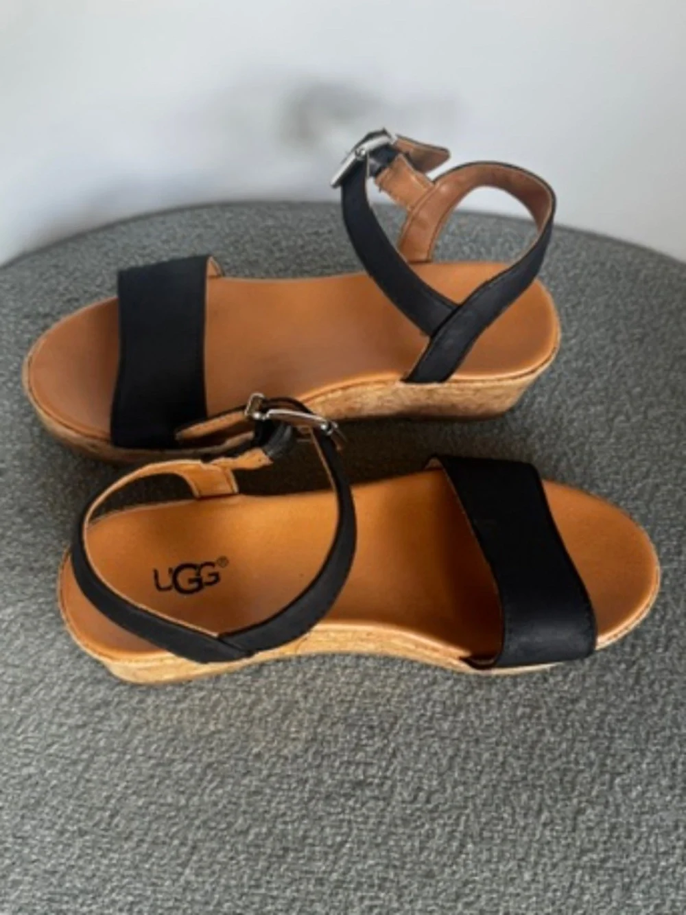 UGG Kids Girl's Wedge‎ Sandals Milley Black